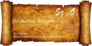 Szokolai Olivér névjegykártya